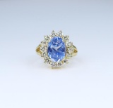 Gorgeous Sri Lanka Blue Sapphire and Diamond