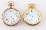 Lot of Two Howard Pocket Watches.