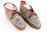 Pair of Iroquois Beaded Moccasins.