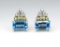 Designer Swiss Blue Topaz Earrings