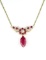 Beautiful Ruby and Diamond Necklace featuring