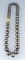 Elegant Black Pearl and Diamond Necklace