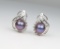 Elegant Black Pearl and Diamond Earrings