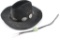 Hatband and Bolo Tie.