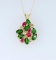 Sensational Ruby, Green Tourmaline and Diamond