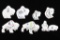 Lot of 8 Stone Effigies
