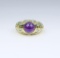 Wonderful Amethyst and Aquamarine Ring