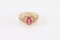 Ladies Pink Tourmaline Ring