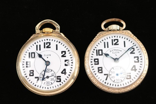 Lot of Two Elgin Pocket Watches.