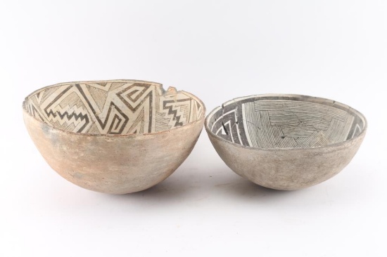 (2) Mimbres B&W Pots