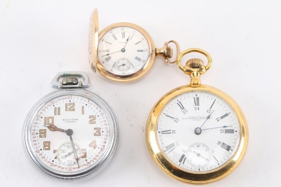 Lot of Three Waltham Pocket Watches.