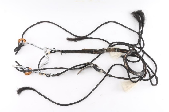 Horsehair Bridle With Crockett Bit.