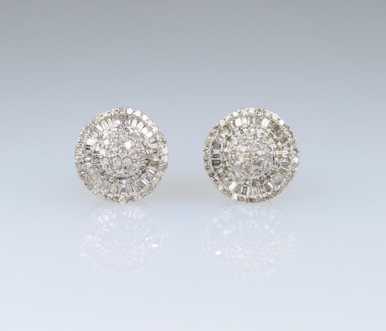 Diamond Ballerina Style Diamond Earrings