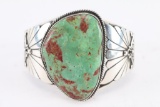 Navajo Green Turquoise Cuff.