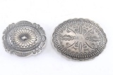 Lot of 2 Sterling Buckles.