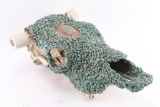 Turquoise Covered Cow Skull