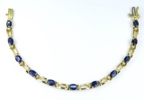 Beautiful Fine Royal Blue Sapphire and Diamond