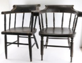 Lot of 2 Antique Club Chairs