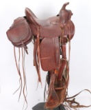 Basket Weave Tooled Saddle