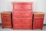 Dresser w/ 2 Side Tables
