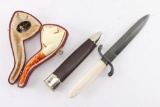 Bone Handled Dagger & Pipe.
