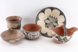 Collection of 5 Santa Domingo Pots.