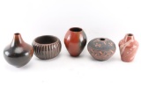 Lot of 5 Native American Pots.