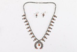 Petite Coral Squash Blossom Set