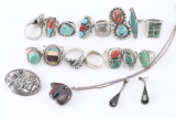 Collection Of  Native American Jewelry.