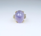 Gorgeous Cabochon Violet Blue Sapphire