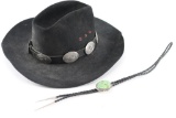 Hatband and Bolo Tie.