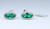 Stunning â€˜CHATHAMâ€™ Created Emeralds