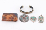 Collection Of Native American Jewelry.