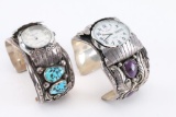 Lot of 2 Watchband Cuffs
