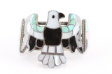 Zuni Inlaid Eagle Cuff