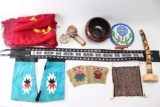 Collection of Native American Items.