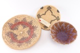 Lot of 3 Indian Baskets