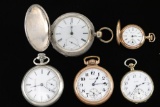 Lot of Five Pocket Watches.
