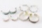 Lot of 4 Pair of Pierced Earrings.