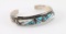 Vintage T & J Zuni Inlaid Cuff.