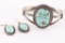 Navajo Bracelet and Earrings.