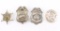 Lot of 4 Badges