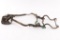 Civil War Headstall, Nickel Bit, Stirrups