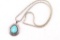Turquoise and Sterling Silver Pendant.