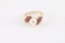 Ladies Pearl & Spinel Ring