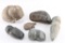 Collection of Six Stone Indian Implements.