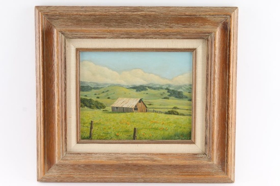 Original Oil on Board by M. Derry.