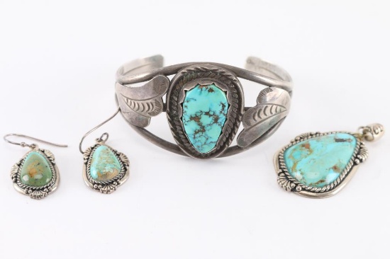 Navajo Cuff & Earrings Set