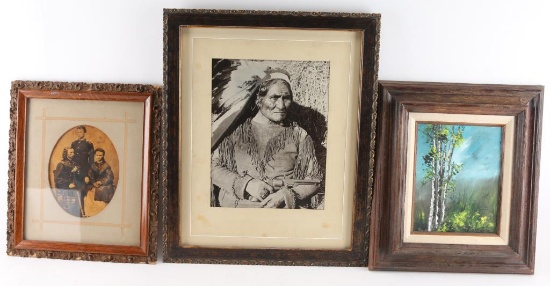 Lot of 4 Framed Items.