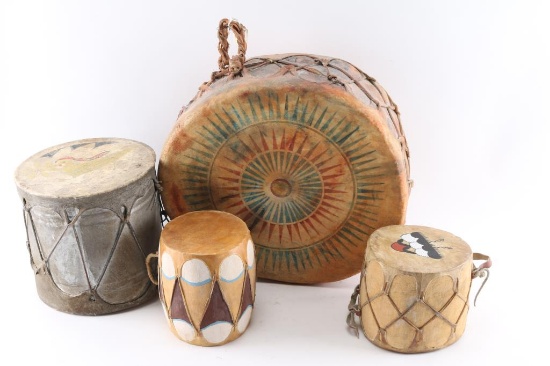 Native American Drum Lot.
